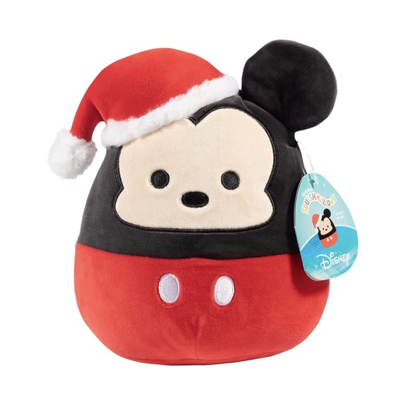 Squishmallow 8" Disney Mickey Mouse Christmas Plush - Picture 1 of 11
